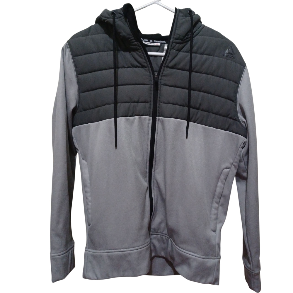 Reebok Black and Gray Puffer Jacket